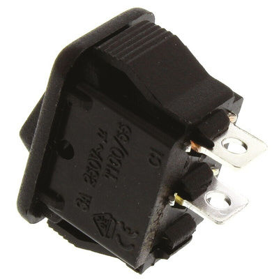 ZF SPST, On-None-Off Rocker Switch Panel Mount