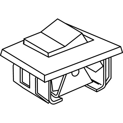 TE Connectivity DPDT, On-(On) Rocker Switch Panel Mount