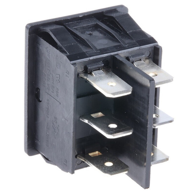 Marquardt DPDT, (On)-Off-(On) Rocker Switch Panel Mount