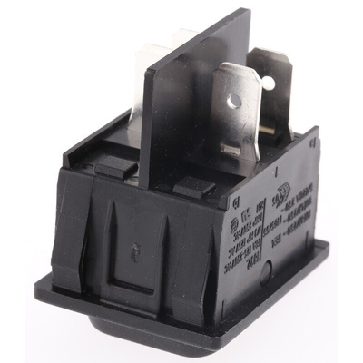 Marquardt DPST, On-None-Off Rocker Switch Panel Mount
