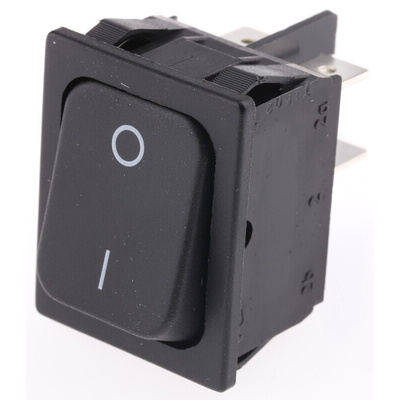 Marquardt DPST, On-None-Off Rocker Switch Panel Mount