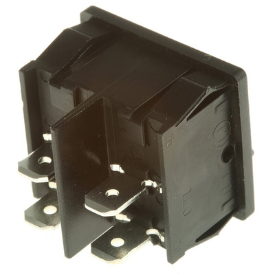 Marquardt DPST, On-None-Off Rocker Switch Panel Mount
