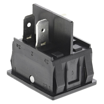 Marquardt Illuminated DPST, On-None-Off Rocker Switch Panel Mount