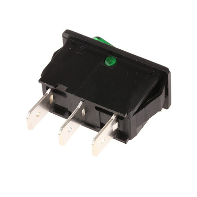 Marquardt Illuminated SPST, On-None-Off Rocker Switch Panel Mount