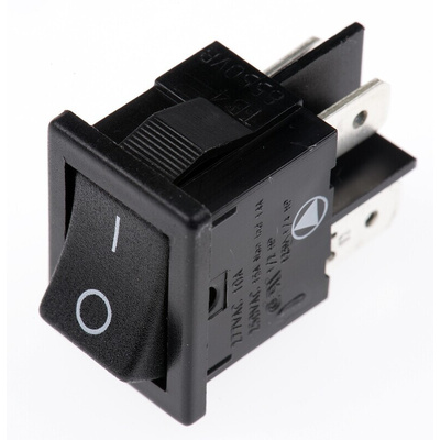 Arcolectric (Bulgin) Ltd DPST, On-Off Rocker Switch Panel Mount