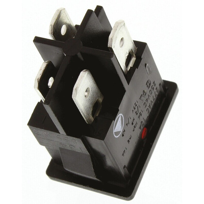 Arcolectric (Bulgin) Ltd Illuminated DPST, On-Off Rocker Switch Panel Mount
