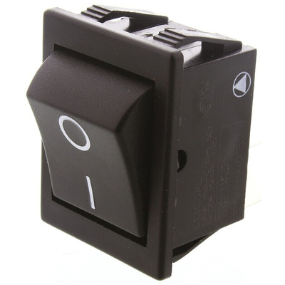 Arcolectric (Bulgin) Ltd DPST, On-Off Rocker Switch Panel Mount