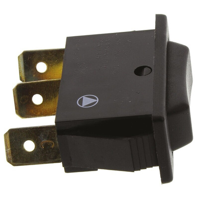Arcolectric (Bulgin) Ltd SPST, On-Off-On Rocker Switch Panel Mount