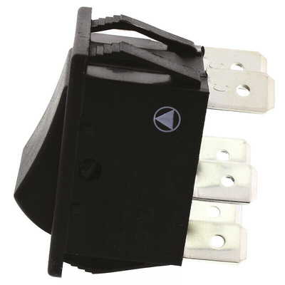 Arcolectric (Bulgin) Ltd DPDT, On-Off-On Rocker Switch Panel Mount