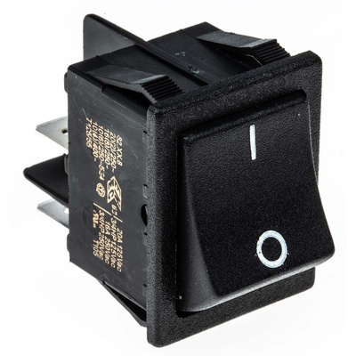 Molveno DPST, On-None-Off Rocker Switch Panel Mount
