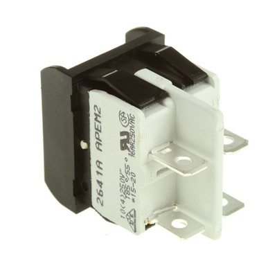 Apem DPST, On-None-Off Rocker Switch Panel Mount