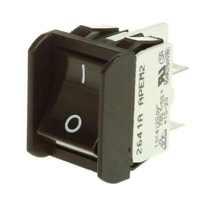 Apem DPST, On-None-Off Rocker Switch Panel Mount