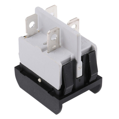 APEM Illuminated DPST, On-None-Off Rocker Switch Panel Mount