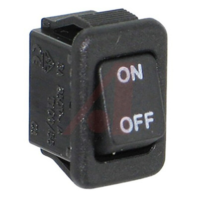 Cherry SPST, On-None-Off Rocker Switch Panel Mount