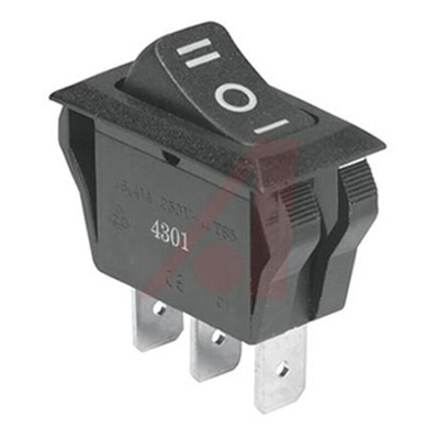 ZF SPDT, On-Off-On Rocker Switch Panel Mount