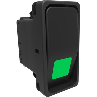 Carling Technologies Illuminated DPST, On-None-Off Rocker Switch Panel Mount