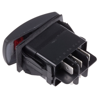 Carling Technologies DPDT, On-(On) Rocker Switch Panel Mount