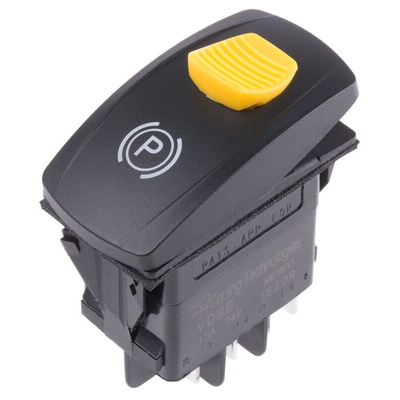 Carling Technologies Illuminated DPDT, On-(On) Rocker Switch Panel Mount