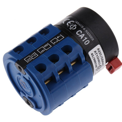 Kraus & Naimer, 3P 2 Position Double Throw Cam Switch, 20A