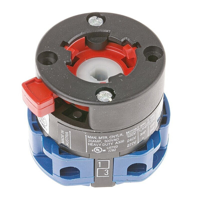 Kraus & Naimer, SP 3 Position Double Throw Cam Switch, 20A