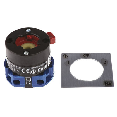 Kraus & Naimer, SP 3 Position Double Throw Cam Switch, 20A