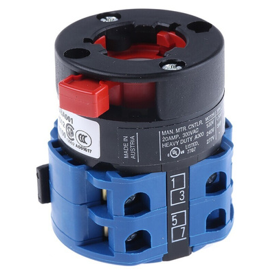 Kraus & Naimer, SP 3 Position Multi Step Cam Switch, 20A