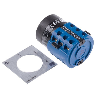Kraus & Naimer, DP 3 Position Multi Step Cam Switch, 20A