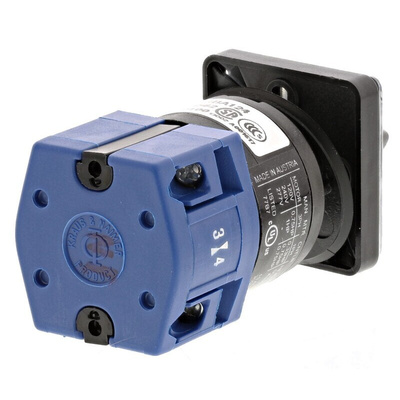 Kraus & Naimer, SP 2 Position Double Throw Cam Switch, 10A