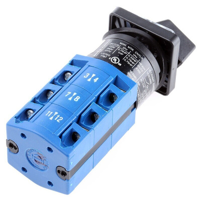 Kraus & Naimer, 3P 2 Position Double Throw Cam Switch, 10A