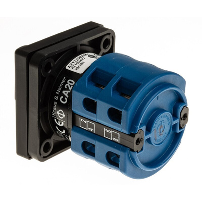 Kraus & Naimer, DP 3 Position Double Throw Cam Switch, 20A