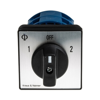 Kraus & Naimer, DP 3 Position Double Throw Cam Switch, 20A
