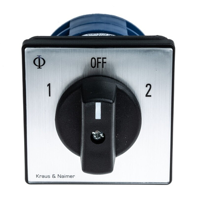 Kraus & Naimer, DP 3 Position Double Throw Cam Switch, 32A