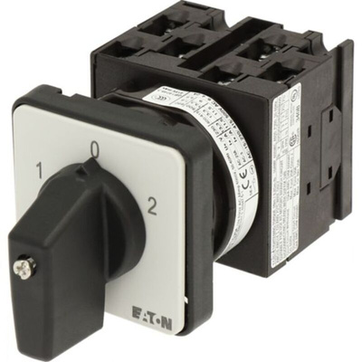 Eaton, 3PST 3 Position 60° Changeover Cam Switch, 690V ac, 20A, Rotary Actuator