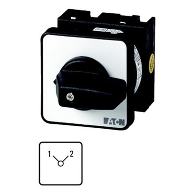 Eaton, SPST 2 Position 90° Changeover Cam Switch, 690V ac, 20A