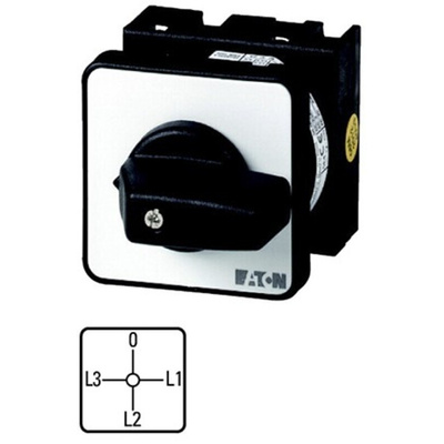 Eaton 4 Position 90° Ammeter Cam Switch, 690V ac, 20A