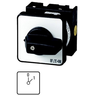 Eaton, SPST 2 Position 45° On-Off Cam Switch, 690V ac, 20A