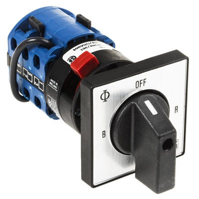 Kraus & Naimer, SP 4 Position 45° Ammeter Cam Switch, 20A