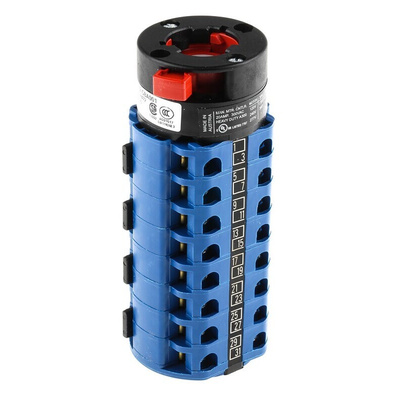 Kraus & Naimer, 8P 2 Position 60° Double Throw Cam Switch, 20A
