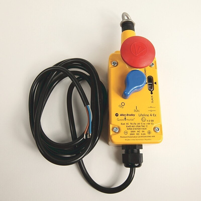 Allen Bradley Guardmaster 440E Rope Pull Switch, 2m, NO/NC, Straight