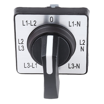 Schneider Electric, SP 7 Position 45° Voltmeter Cam Switch, 690V ac, 5.6A