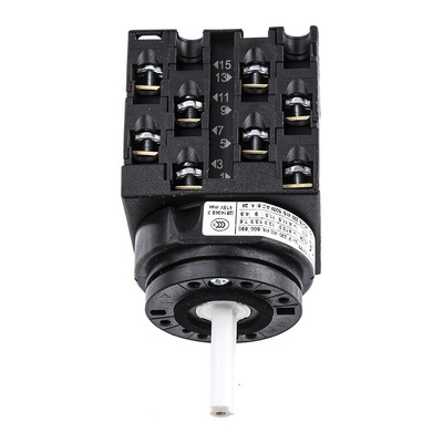 Eaton, 4P 3 Position 60° Changeover Cam Switch, 690V ac, 20A, Toggle Actuator