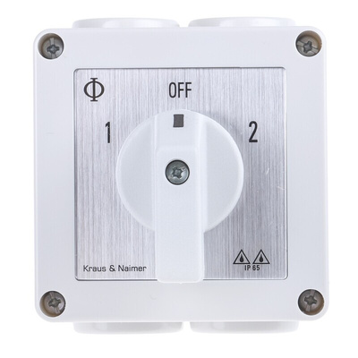 Kraus & Naimer, DP 3 Position Double Throw Cam Switch, 20A