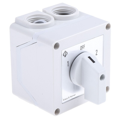 Kraus & Naimer, DP 3 Position Double Throw Cam Switch, 20A