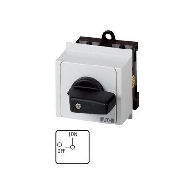 Eaton, 4P 2 Position 90° On-Off Cam Switch, 690V (Volts), 20A, Short Thumb Grip Actuator