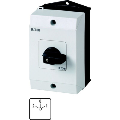 Eaton, 3P 3 Position 60° Motor Reversing Cam Switch, 690V (Volts), 20A, Short Thumb Grip Actuator