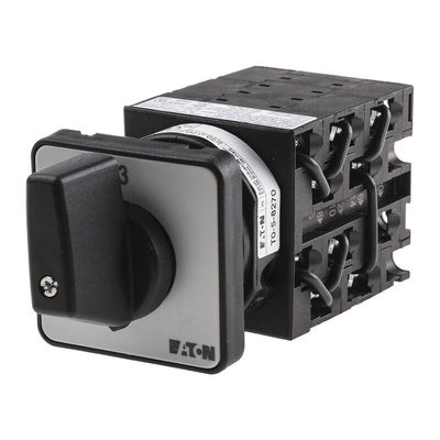 Eaton, 3P 3 Position 45° Multi Step Cam Switch, 690V ac, 20A, Rotary Actuator