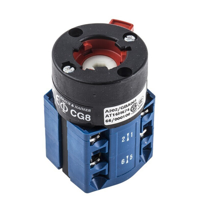 Kraus & Naimer, 3P 2 Position 60° On-Off Cam Switch, 20A