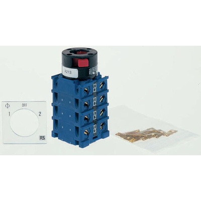 Kraus & Naimer, 4P 3 Position 60° Double Throw Cam Switch, 20A