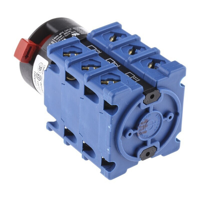 Kraus & Naimer, 3P 3 Position 60° Double Throw Cam Switch, 20A