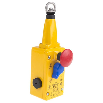 Allen Bradley Guardmaster 440E Rope Pull Switch, 125m, 4NC, Straight
